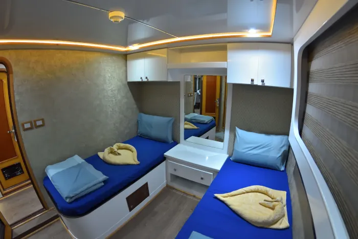 Cabin with Two Single Beds on M/Y Andromeda in Saudi Arabia